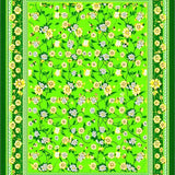 Ultra Soft Area Rug, Non Slip, Stain Resistant, Washable Area Rugs for Living Room, Bedroom, Rustic Green Textured Motif(Green)