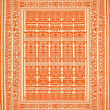 Ultra Soft Area Rug, Non Slip, Stain Resistant, Washable Area Rugs for Living Room, Bedroom, Colorful Modern Symmetrical Elements(Orange)