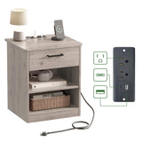 ODIKA Everyday Side Table with Fast Charging Station