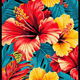 Bold Multicolored Geometric Design(Red)