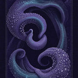 Ultra Soft Area Rug, Non Slip, Stain Resistant, Washable Area Rugs for Living Room, Bedroom, Deep Sea Creature Tentacle Carpet With Artistic Swirl Pattern For Home(Purple)