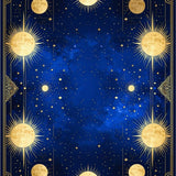 Ultra Soft Area Rug, Non Slip, Stain Resistant, Washable Area Rugs for Living Room, Bedroom, Chic Modern Celestial Linework(Blue)