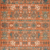 Ultra Soft Area Rug, Non Slip, Stain Resistant, Washable Area Rugs for Living Room, Bedroom, Unique Colorful Geometric Arrangement(Orange)
