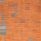 Ultra Soft Area Rug, Non Slip, Stain Resistant, Washable Area Rugs for Living Room, Bedroom, Vibrant Abstract Geometric Design(Orange)