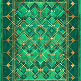 Contemporary Geometric Luxe Vibe(Green)