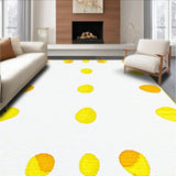 Ultra Soft Area Rug, Non Slip, Stain Resistant, Washable Area Rugs for Living Room, Bedroom, Artistic Colorful Graphic Elements(White)
