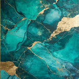 Elegant Teal Marble Aesthetic(Blue)
