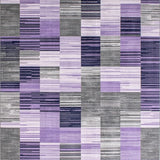 Ultra Soft Area Rug, Non Slip, Stain Resistant, Washable Area Rugs for Living Room, Bedroom, Abstract Geometric Purple Tones(Purple)