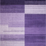 Ultra Soft Area Rug, Non Slip, Stain Resistant, Washable Area Rugs for Living Room, Bedroom, Floral Gray Purple Contrast(Purple)