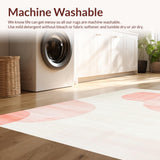 Ultra Soft Area Rug, Non Slip, Stain Resistant, Washable Area Rugs for Living Room, Bedroom, Contemporary Dynamic Color Splash(White)