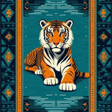 Ultra Soft Area Rug, Non Slip, Stain Resistant, Washable Area Rugs for Living Room, Bedroom, Vibrant Soft Animal Aesthetic(Blue)