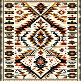 Ultra Soft Area Rug, Non Slip, Stain Resistant, Washable Area Rugs for Living Room, Bedroom, Southwest Aztec Cream Entryway Non-Slip Rug(Beige)