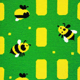 Ultra Soft Area Rug, Non Slip, Stain Resistant, Washable Area Rugs for Living Room, Bedroom, Modern Playful Insect Motif(Green)