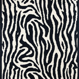 Ultra Soft Area Rug, Non Slip, Stain Resistant, Washable Area Rugs for Living Room, Bedroom, Washable Zebra Skin Bath Mat for Modern Bathrooms(Black)