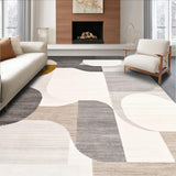 Ultra Soft Area Rug, Non Slip, Stain Resistant, Washable Area Rugs for Living Room, Bedroom, Non Shedding Beige Low Pile Slip Modern Design(Gray)