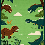 Colorful Dino Adventure Scene(Green)