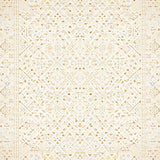 Ivory Beige Trellis Harmony Area with Lattice Geometric Medallion Motifs(Beige)
