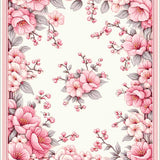 Delicate Plush Abstract Motif(Pink)
