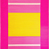 Ultra Soft Area Rug, Non Slip, Stain Resistant, Washable Area Rugs for Living Room, Bedroom, Charming Bright Colorful Pattern(Pink)
