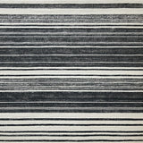 Ultra Soft Area Rug, Non Slip, Stain Resistant, Washable Area Rugs for Living Room, Bedroom, Scandinavian Minimalist Rug With Graphic Linear Design(Black)