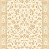 Ultra Soft Area Rug, Non Slip, Stain Resistant, Washable Area Rugs for Living Room, Bedroom, Vintage Inspired Floral Tan and Cream Boho Accents(Beige)