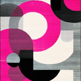 Bold Retro Circular Geometry Palette(Pink)