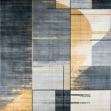 Contemporary Grey Tiled Composition(Gray)