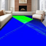 Ultra Soft Area Rug, Non Slip, Stain Resistant, Washable Area Rugs for Living Room, Bedroom, Striking Electric Color Fusion(Blue)