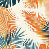 Ultra Soft Area Rug, Non Slip, Stain Resistant, Washable Area Rugs for Living Room, Bedroom, Playful Floral Tropics Palette(Orange)
