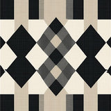 Ultra Soft Area Rug, Non Slip, Stain Resistant, Washable Area Rugs for Living Room, Bedroom, Refined Modern Lattice Design(Beige)