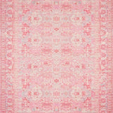 Ultra Soft Area Rug, Non Slip, Stain Resistant, Washable Area Rugs for Living Room, Bedroom, Pink Bow Motif Scalloped Edge Carpet Sweet Decor(Pink)