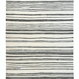 Ultra Soft Area Rug, Non Slip, Stain Resistant, Washable Area Rugs for Living Room, Bedroom, Rustic Striped Textured Visual(Black)