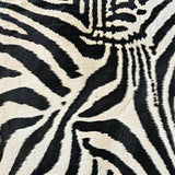 Ultra Soft Area Rug, Non Slip, Stain Resistant, Washable Area Rugs for Living Room, Bedroom, Exotic Zebra Print Entryway Runner Rug(Black)