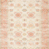 Ultra Soft Area Rug, Non Slip, Stain Resistant, Washable Area Rugs for Living Room, Bedroom, Desert Rose Faded Floral Geometric Southwest Inspired(Beige)