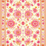 Charming Pink Textual Motif(Ivory)
