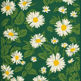 Ultra Soft Area Rug, Non Slip, Stain Resistant, Washable Area Rugs for Living Room, Bedroom, Nature-Inspired Irregular Floral Motif(Green)