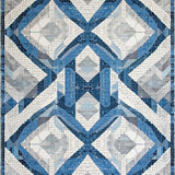 Ultra Soft Area Rug, Non Slip, Stain Resistant, Washable Area Rugs for Living Room, Bedroom, Clifton Collection Modern Geometric Floor Grey Blue(Blue)
