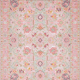 Ultra Soft Area Rug, Non Slip, Stain Resistant, Washable Area Rugs for Living Room, Bedroom, Stylish Abstract Soft Color Palette(Pink)