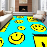 Bold Graphic Circular Happy Motif(Blue)