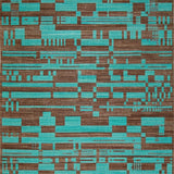 Rustic Cozy Turquoise Patterned Delight(Blue)