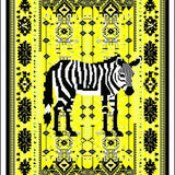 Ultra Soft Area Rug, Non Slip, Stain Resistant, Washable Area Rugs for Living Room, Bedroom, Elegant Geometric Black and Cream(Yellow)
