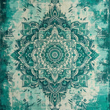 Ultra Soft Area Rug, Non Slip, Stain Resistant, Washable Area Rugs for Living Room, Bedroom, Light Blue Green Rug for High Traffic Home Office(Green)