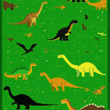 Bright Cheerful Dino Expedition Aesthetic(Green)