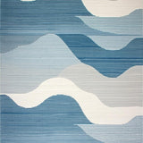 Whimsical Curved Jute Aesthetic(Blue)