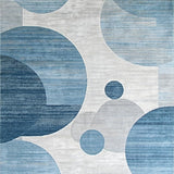 Ultra Soft Area Rug, Non Slip, Stain Resistant, Washable Area Rugs for Living Room, Bedroom, Luxurious Three-Dimensional Fuzziness(Blue)