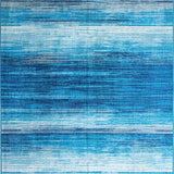 Ultra Soft Area Rug, Non Slip, Stain Resistant, Washable Area Rugs for Living Room, Bedroom, Serene Pastel Tie-Dye Effect(Blue)