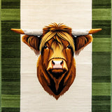 Ultra Soft Area Rug, Non Slip, Stain Resistant, Washable Area Rugs for Living Room, Bedroom, Vibrant St. Patrick's Day Motif(Brown)