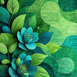 Ultra Soft Area Rug, Non Slip, Stain Resistant, Washable Area Rugs for Living Room, Bedroom, Wildflower Non-Skid Laundry Room Runner Rug(Green)