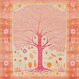 Ultra Soft Area Rug, Non Slip, Stain Resistant, Washable Area Rugs for Living Room, Bedroom, Charming Whimsical Botanical Style(Orange)