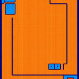 Ultra Soft Area Rug, Non Slip, Stain Resistant, Washable Area Rugs for Living Room, Bedroom, Vibrant Retro Game Aesthetic(Orange)